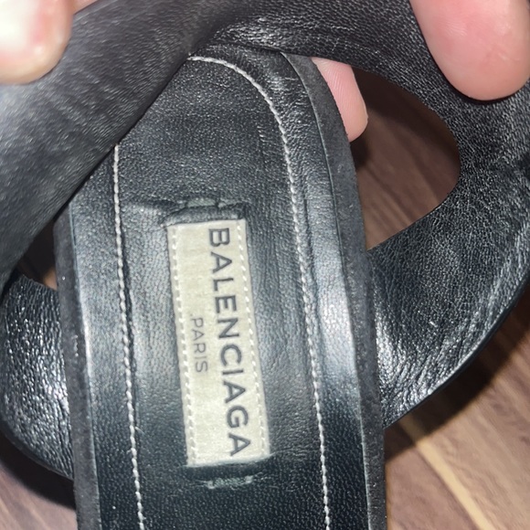 BALENCIAGA ROPE TRACK SUEDE LEATHER WEDGE SANDALS - Picture 11 of 16